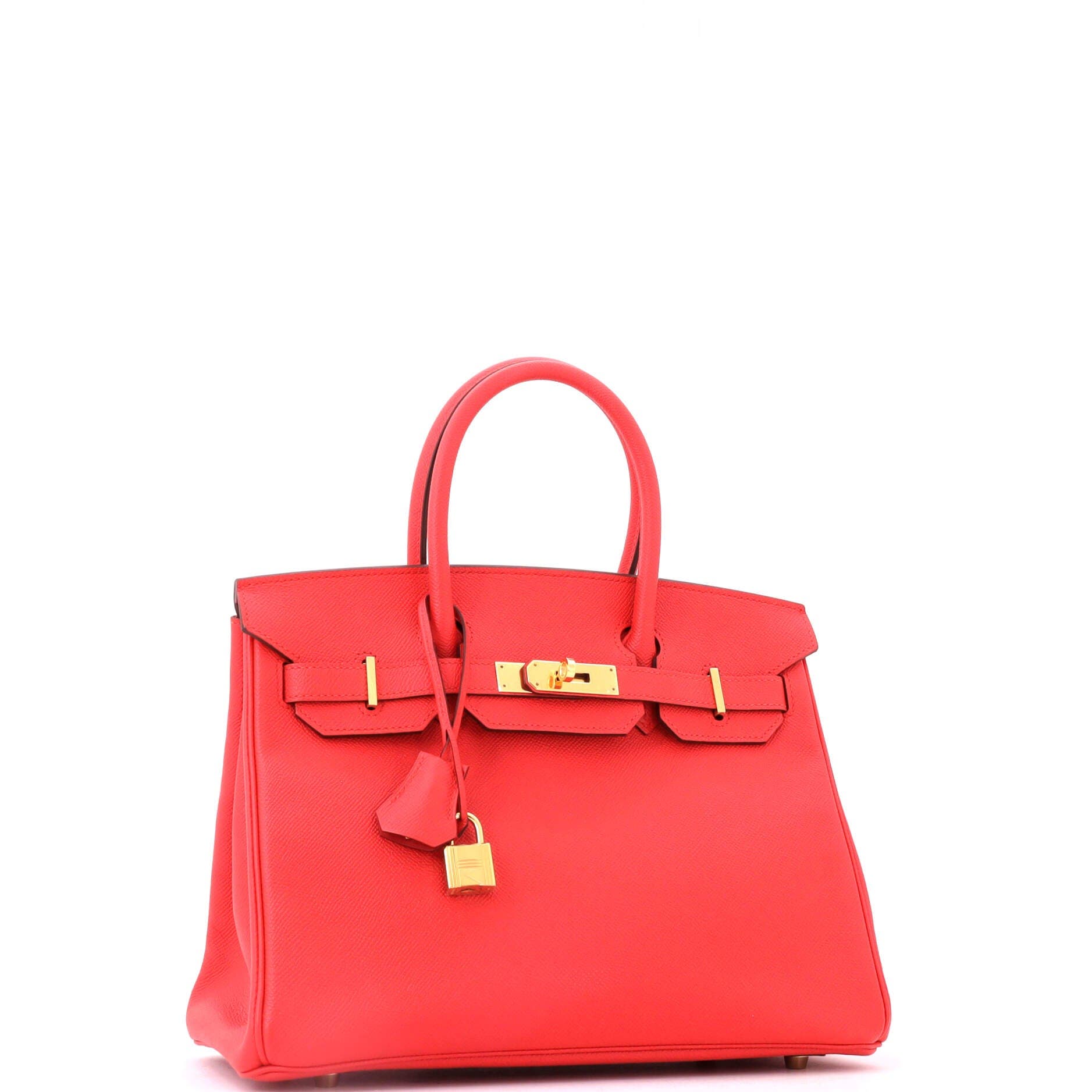 Birkin Handbag Red Epsom with Gold Hardware 30, Alternate, color, Red