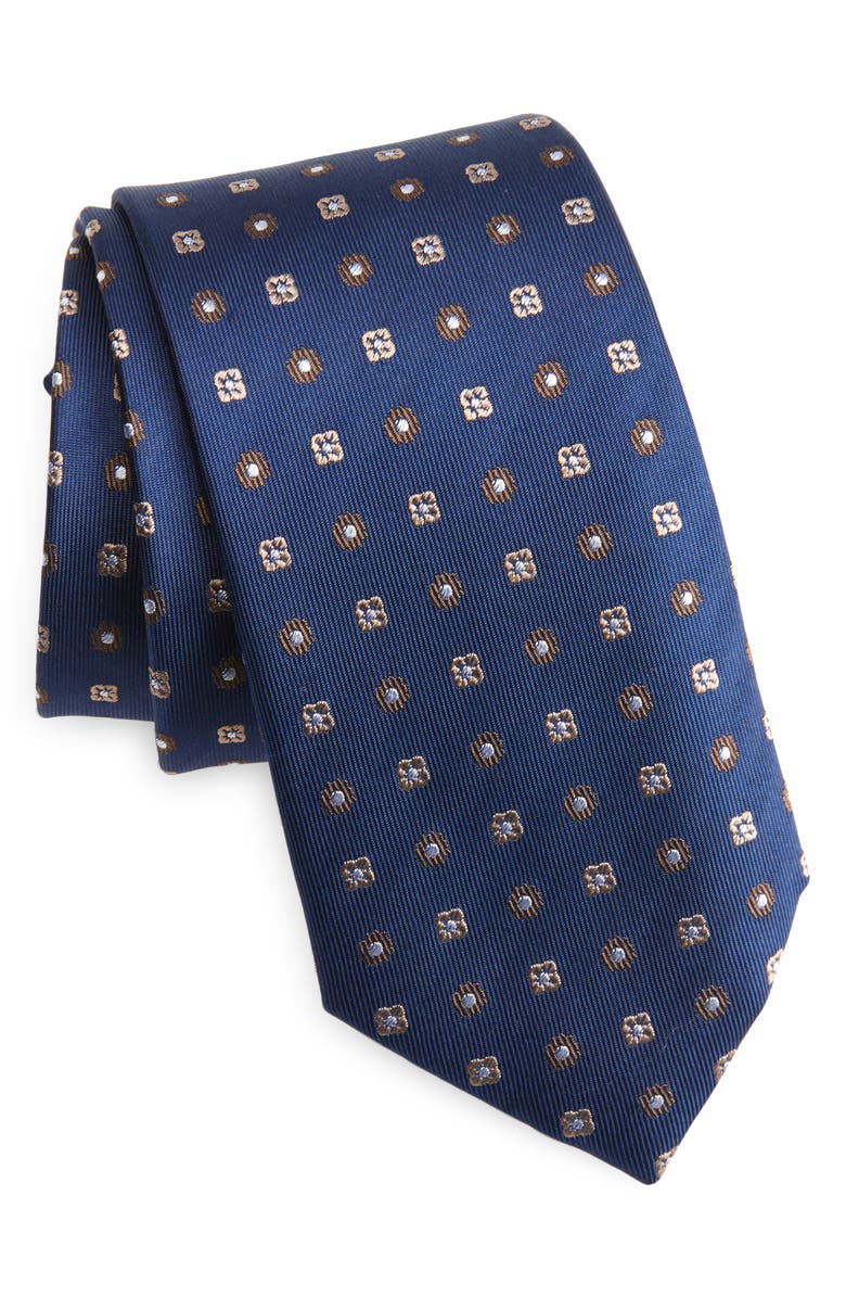 Duchamp Neat Geo Silk Tie, Main, color,