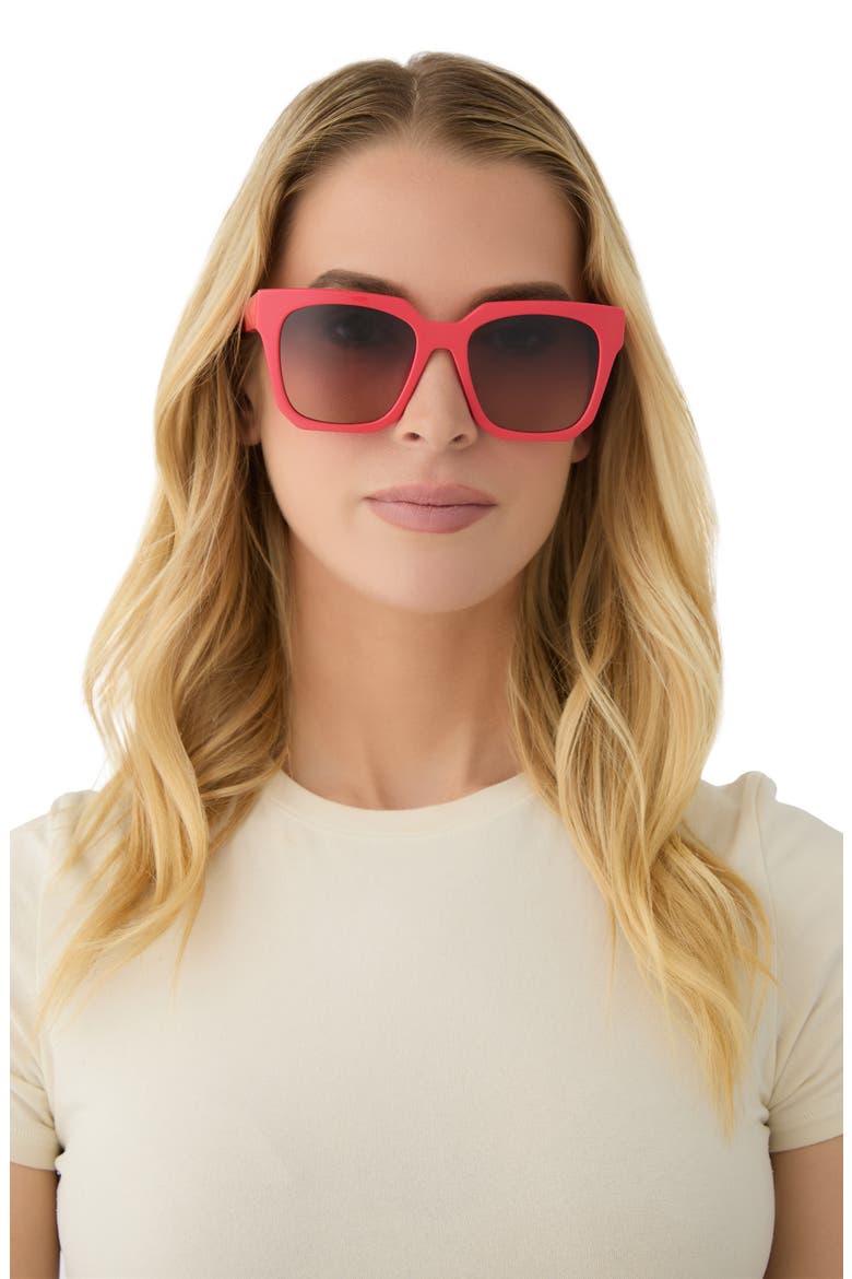 Ariana 54mm Gradient Square Sunglasses, Alternate, color, SUNSET / TWILIGHT GRADIENT