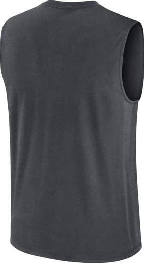 Men's Nike Charcoal Detroit Lions Primetime Legend Performance Muscle Tank Top
