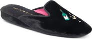 patricia green Champagne Embroidered Slipper