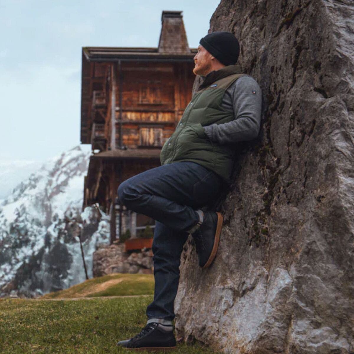 Saola Bergen Waterproof Warm Shoe - Men's, Alternate, color, Black/Tobacco