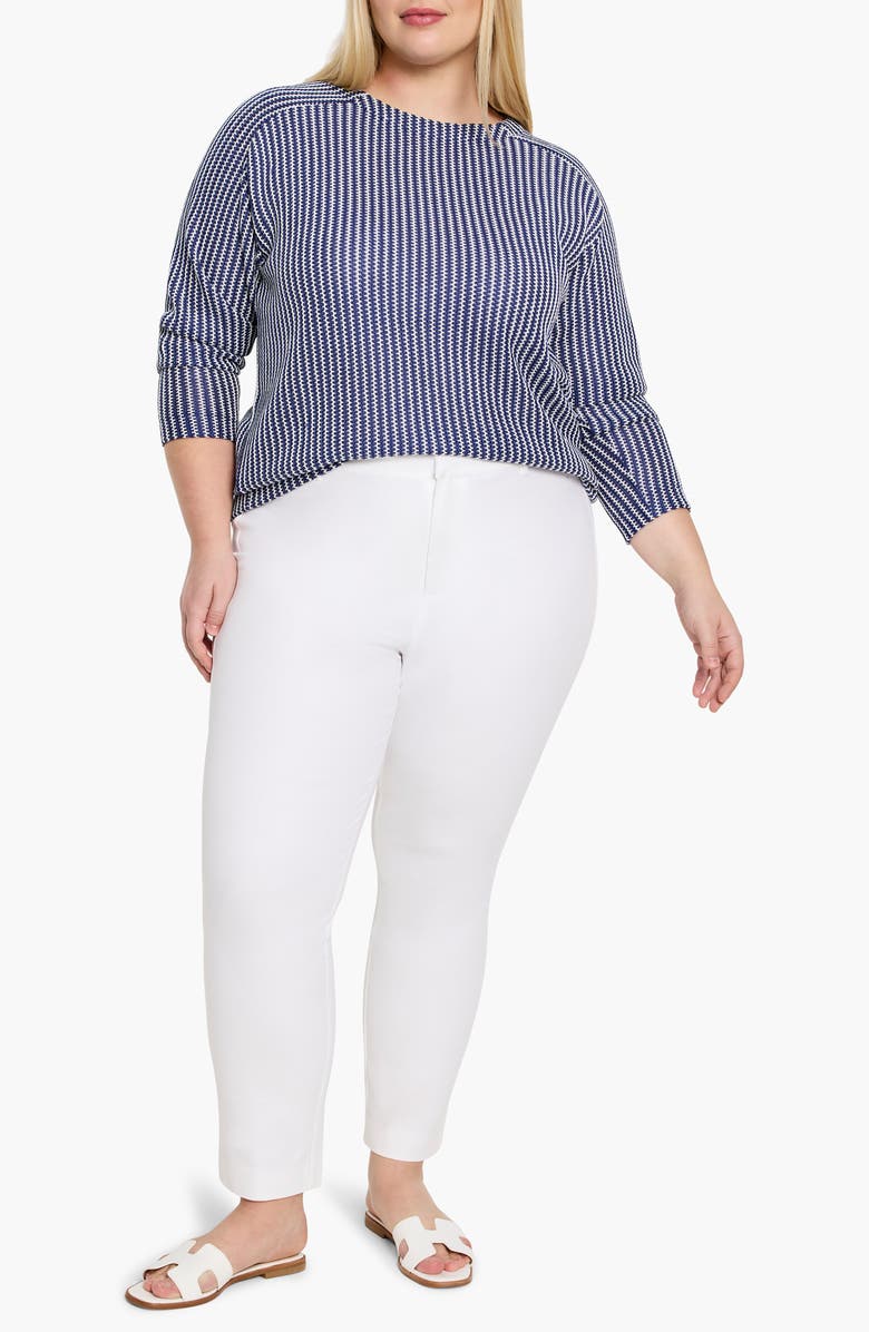 NIC+ZOE Zig Zag Blues Top, Alternate, color, Blue Multi