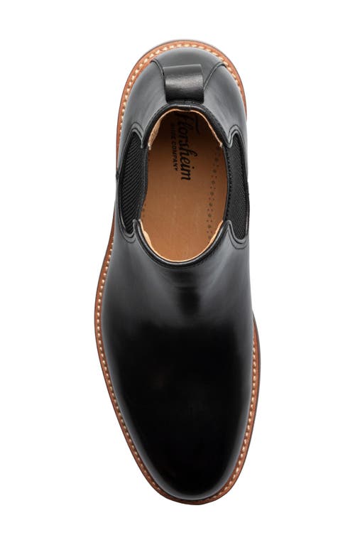 Florsheim Anthem Plain Toe Chelsea Boot In Black