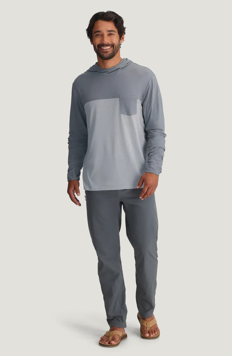 Free Fly Hybrid Performance Hoodie, Alternate, color, Slate / Aspen Grey