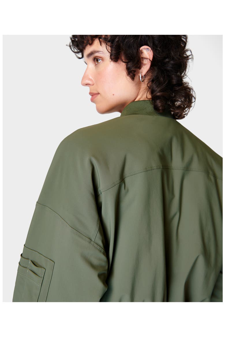 Explorer Bomber Jacket, Alternate, color, IVY GREEN
