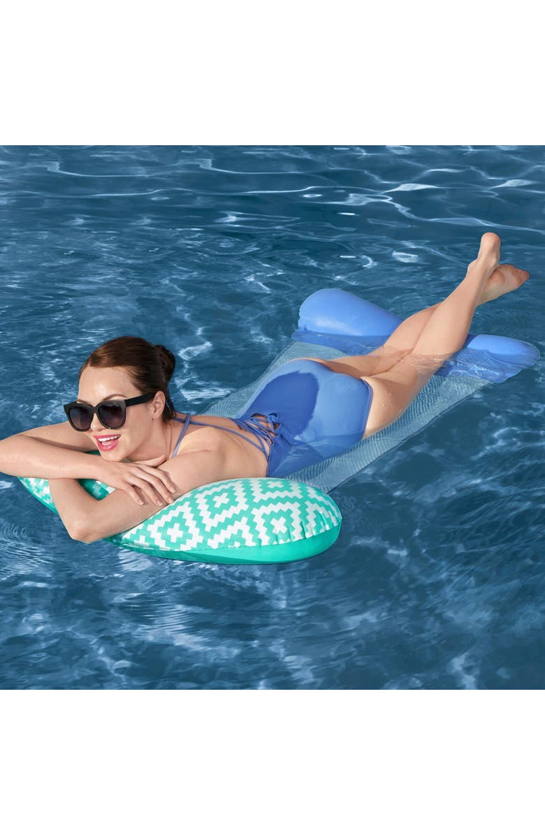 H2OGO! Comfort Plush Hammock Pool Water Beach Lounge Float, Alternate, color, 