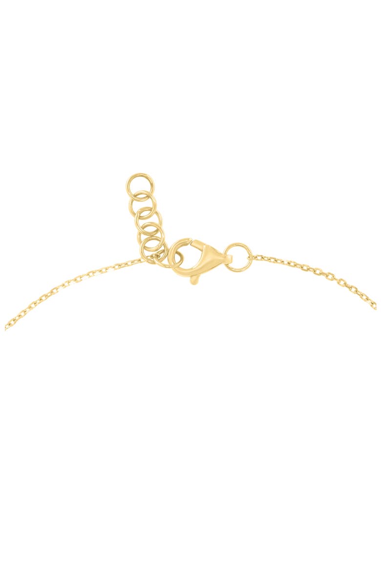 14K Gold Plated Sterling Silver Diamond & Sapphire Evil Eye Bracelet, Alternate, color, BLUE