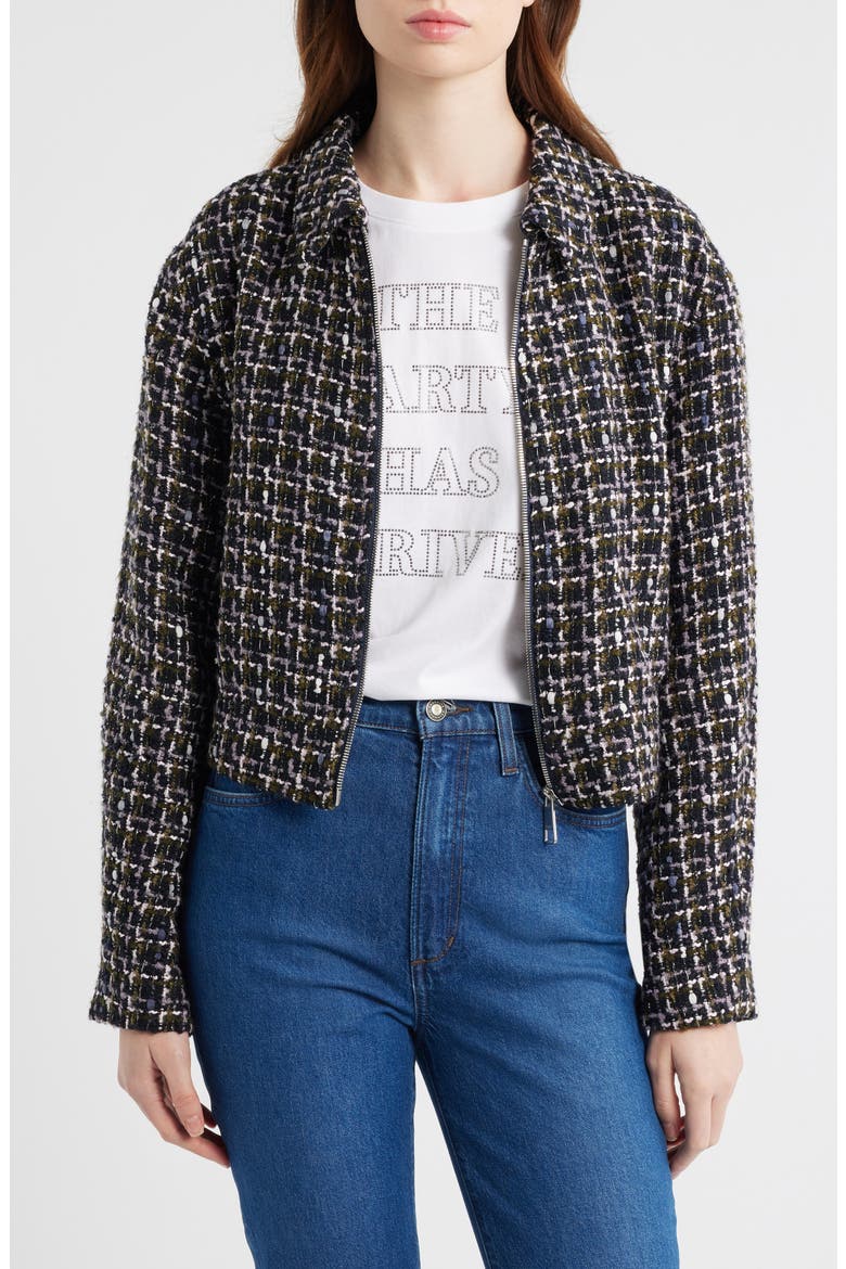 Jawedi Metallic Tweed Jacket, Main, color, OPEN MISC