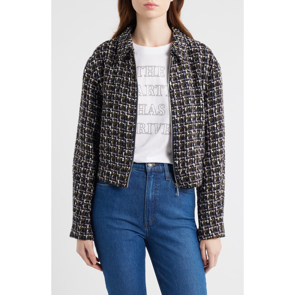 Hugo Boss Boss Orange Jawedi Metallic Tweed Jacket In Multi