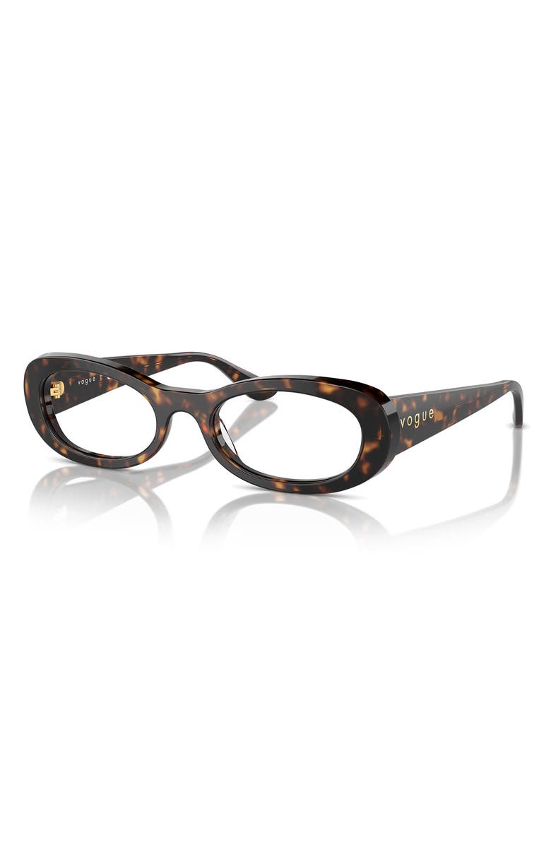 VOGUE 53mm Oval Optical Glasses, Alternate, color,