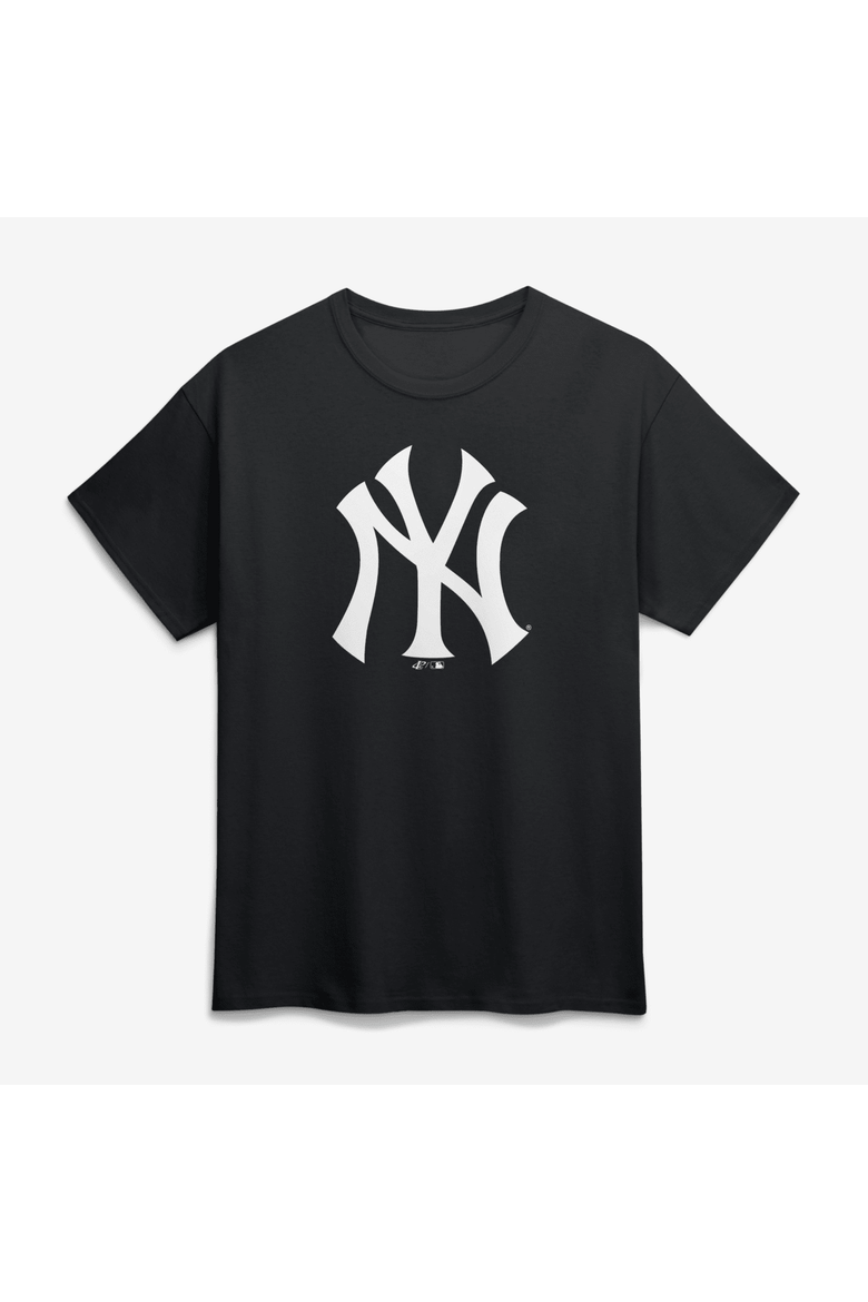Men's Logo Athletic Black New York Yankees Official Logo T-Shirt, Main, color, Black