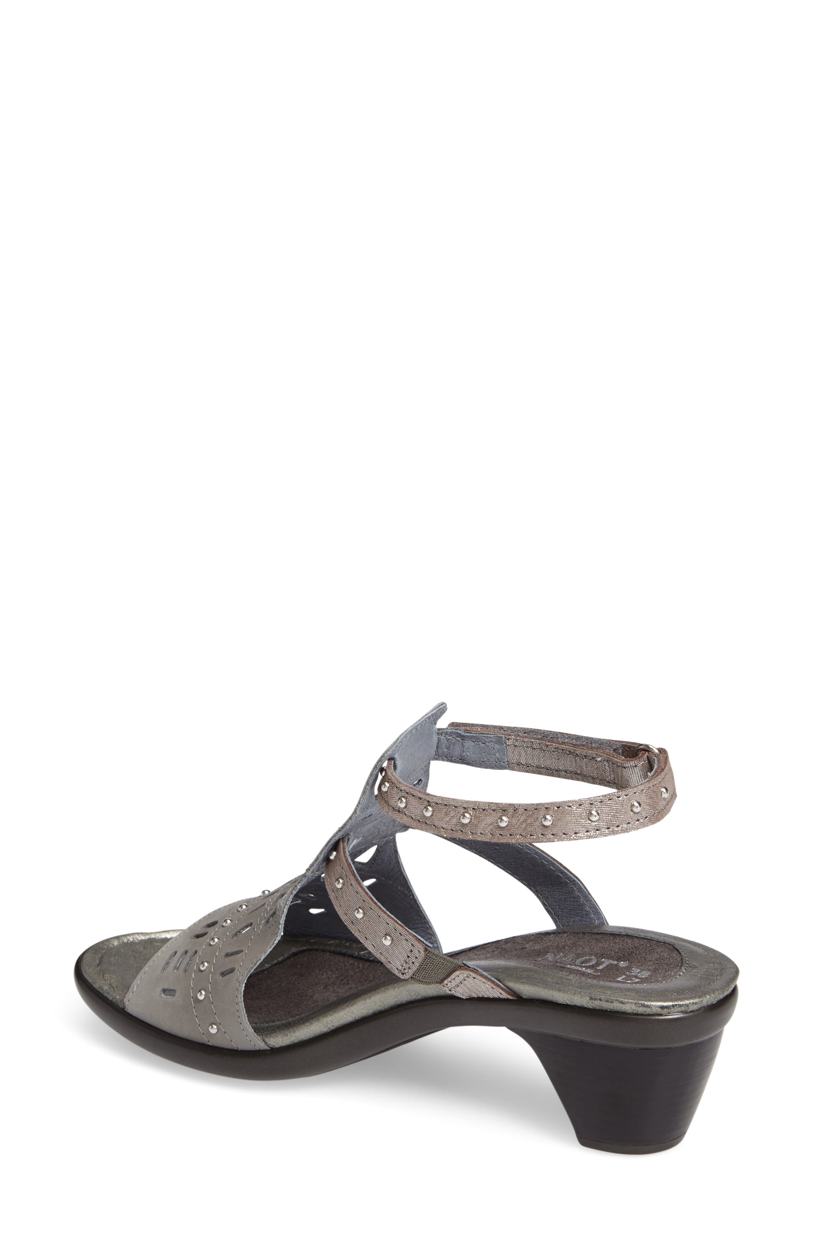 'Vogue' Sandal, Alternate, color, GREY/ SILVER NUBUCK LEATHER
