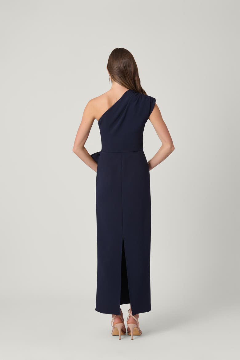 Midnight Stretch Crepe Ansley Dress, Alternate, color, Navy