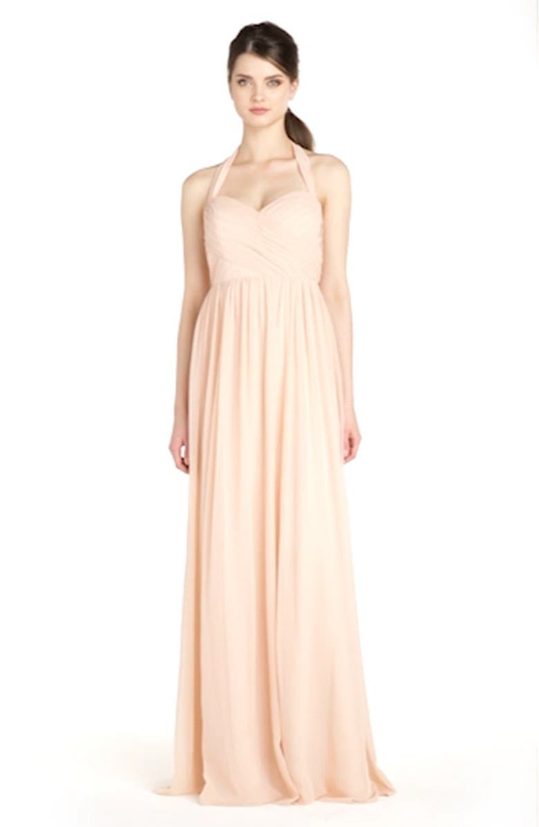 Jenny Yoo Leah Convertible Chiffon Gown, Alternate, color, 