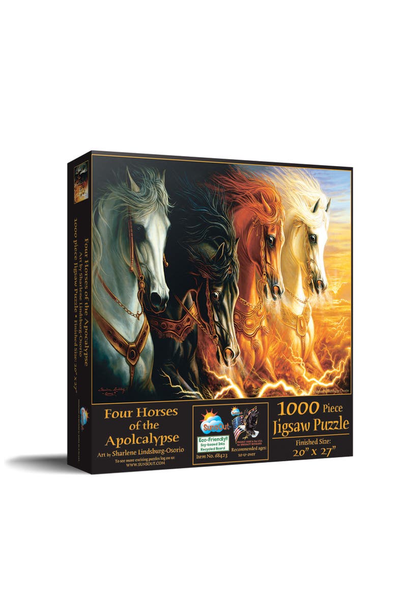 Sunsout Four Horses of the Apocalypse 1000 piece Jigsaw Puzzle for Adults, Main, color, Multicolor