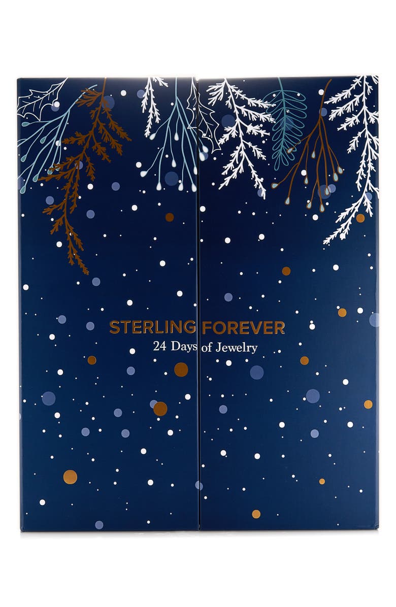 Sterling Forever Set of 24 Earrings Advent Calendar, Alternate, color,