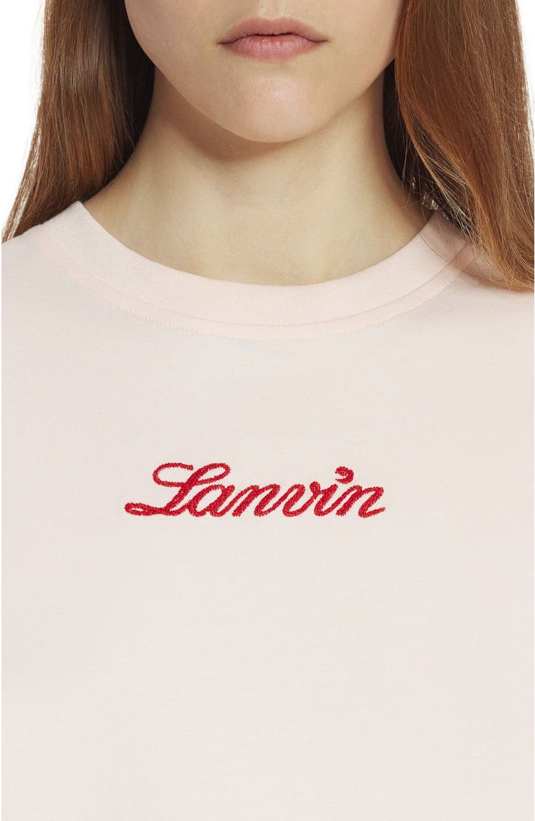Lanvin EMBROIDERED T-SHIRT, Alternate, color, 