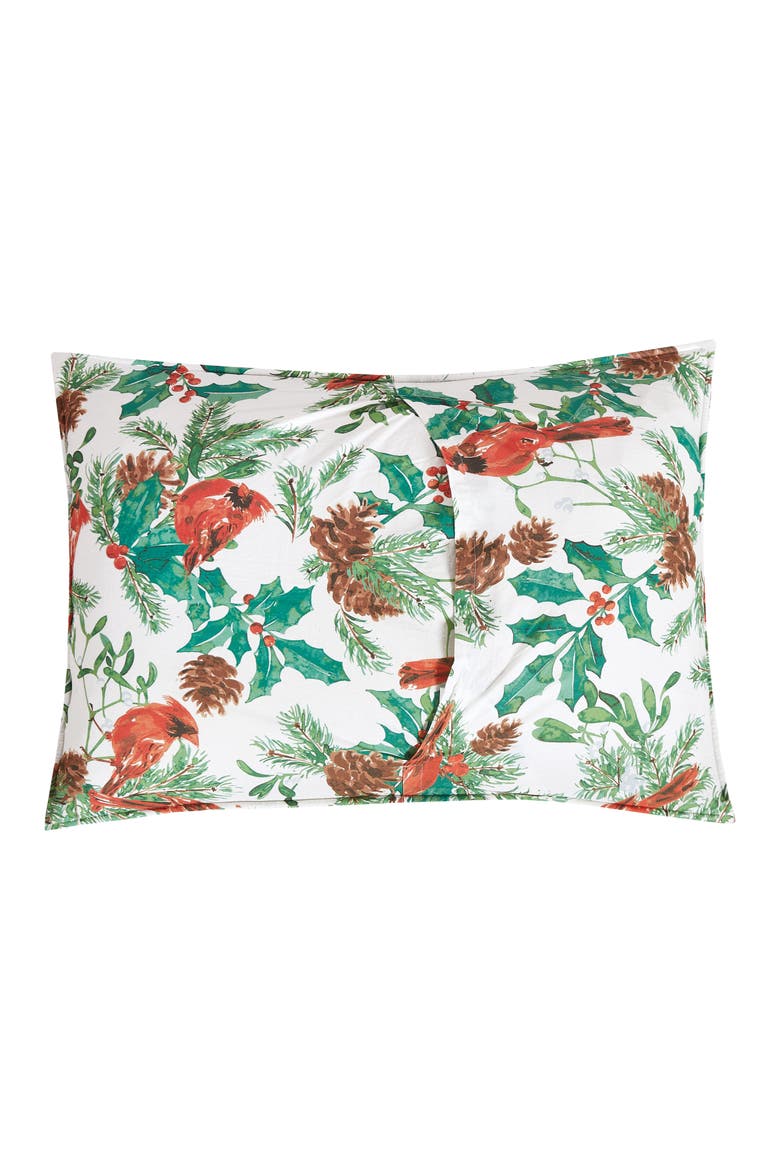 Delwyn Cardinal Cotton Quilt Set  - Reversible and Machine Washable, Alternate, color, Red
