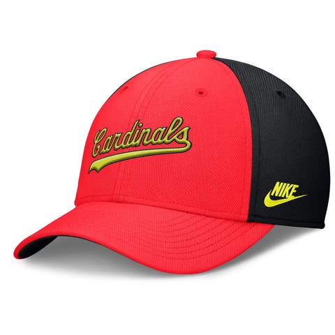 Men's Nike Crimson/Black St. Louis Cardinals Neon 90s Rise SwooshFlex Hat