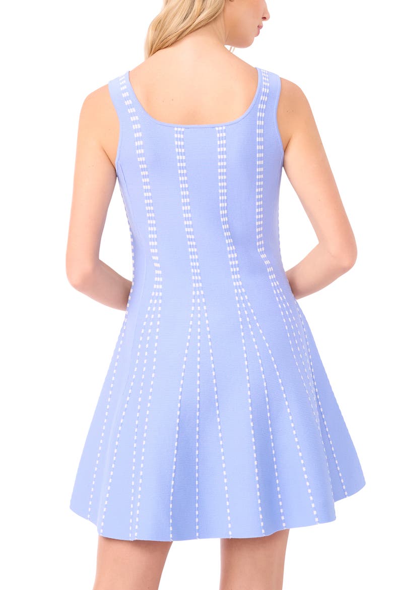 Bella Sleeveless Fit & Flare Sweater Minidress, Alternate, color, FROZEN PERIWINKLE