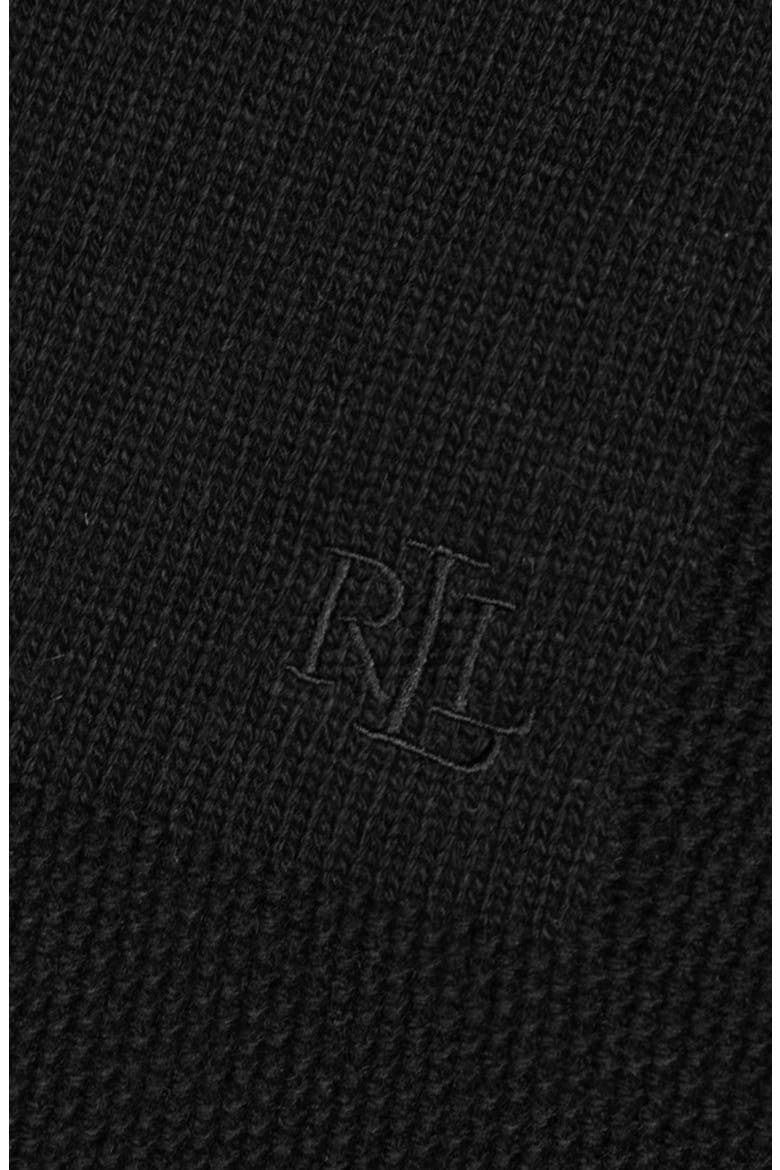 Textured Edge Knit Ruana, Alternate, color, BLACK