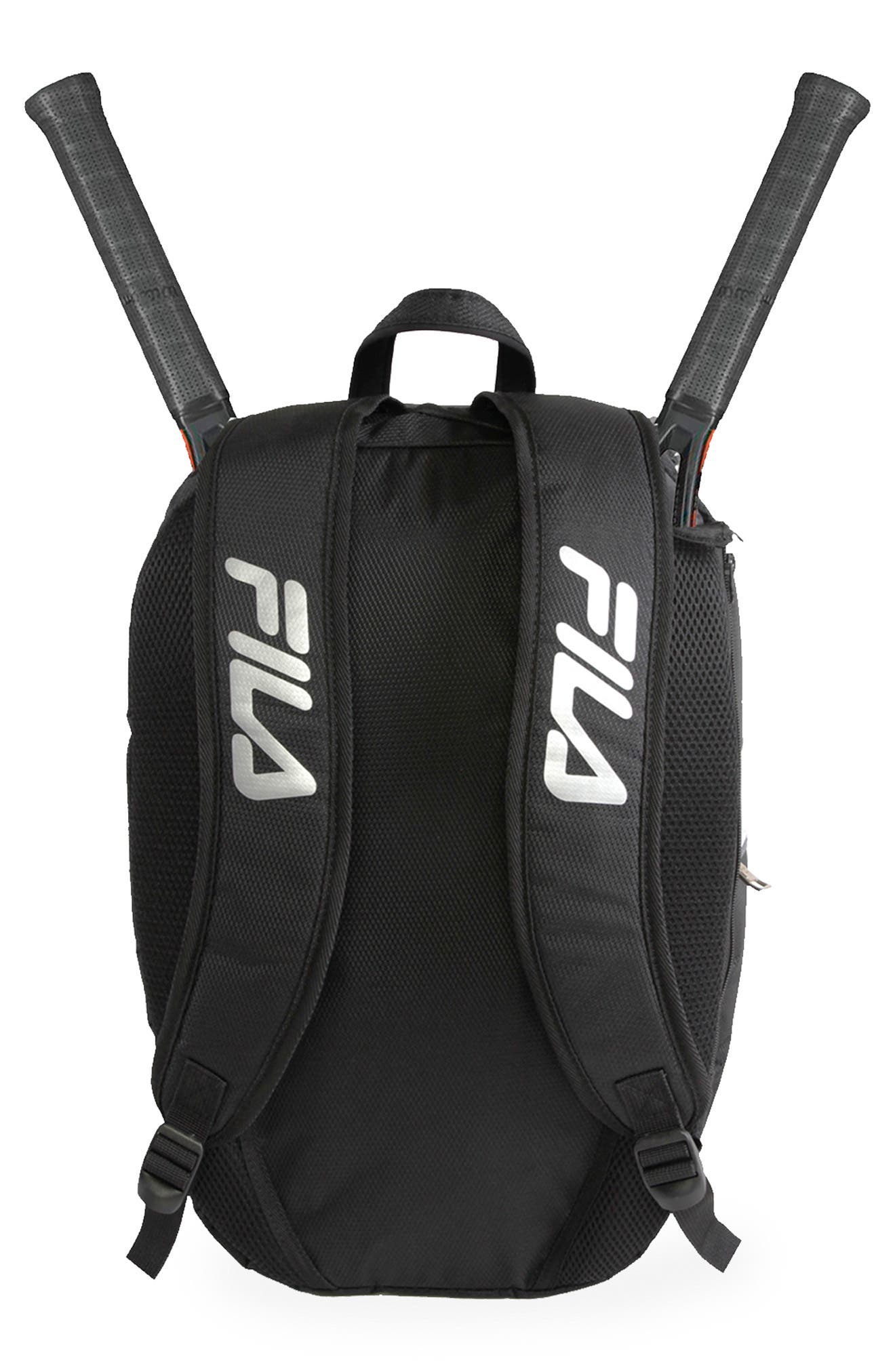 FILA Tennis Bag, Alternate, color, Grey Metallic/ Black