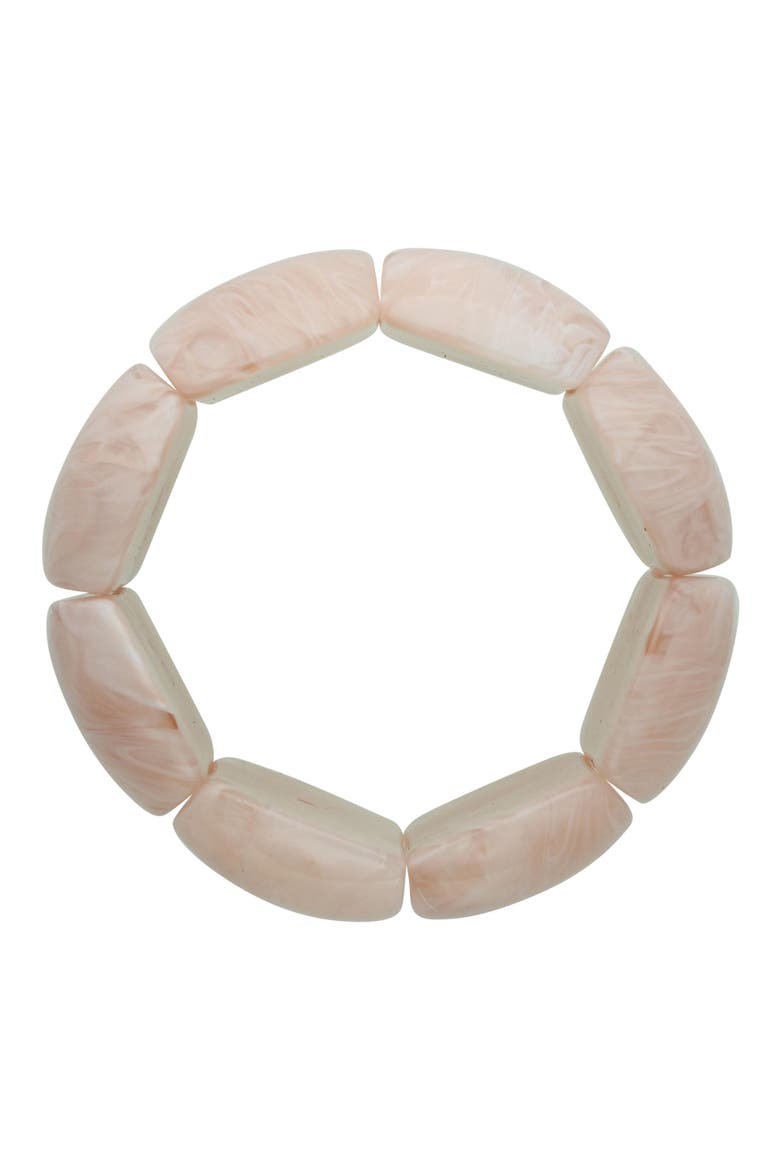 Lucy Stretch Bracelet, Alternate, color, PINK / WHITE