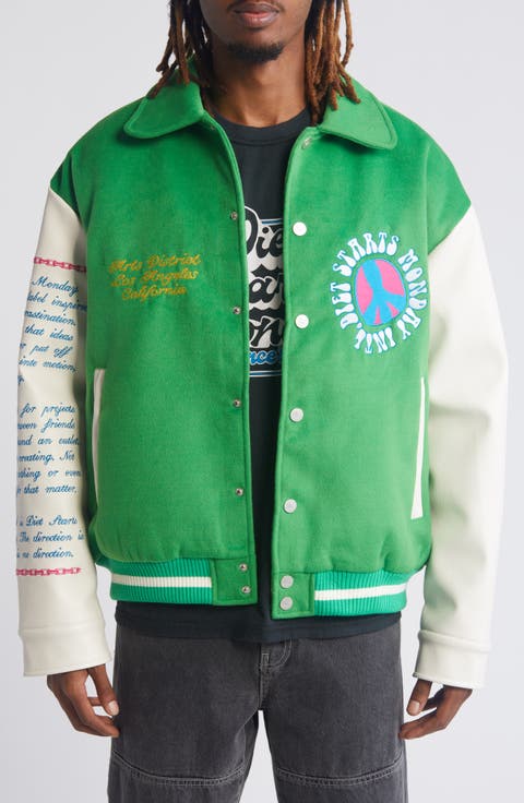 Arts District Wool Blend Varsity Jacket