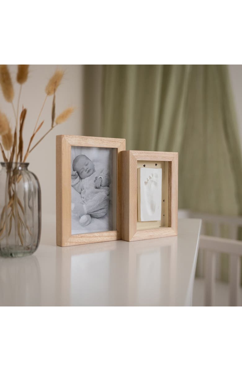 Petit Artichaut Duo Baby Frame - Baby Handprint & Photo Frame, Keepsake Gift, Alternate, color, Pretty Hearts