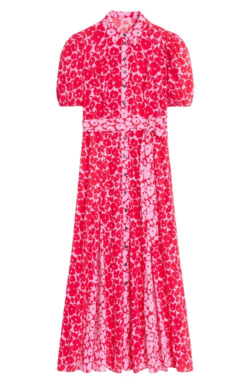 Boden Mixed Floral Print Shirtdress In Pink