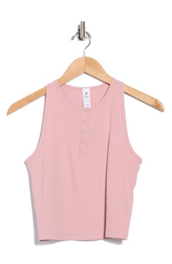 Yogalicious Heavenly Rib Adrienne Henley In Pink