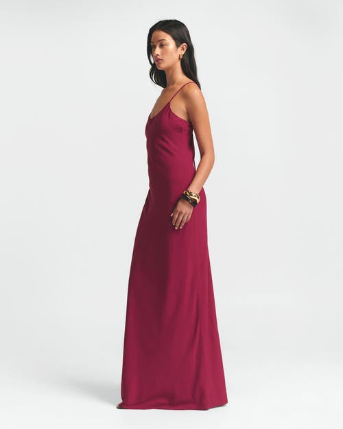 St Mrlo Gemma Slip Dress In Burgundy