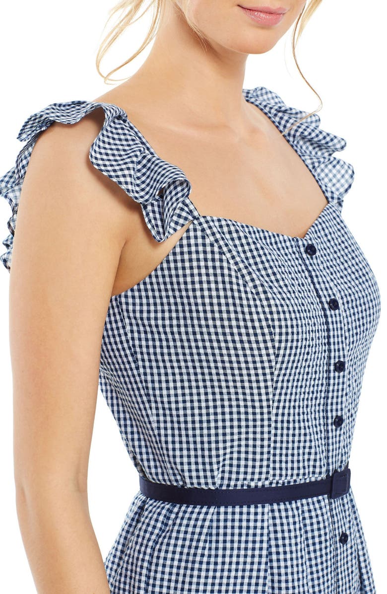 Gal Meets Glam Collection Carly Gingham Sheath Dress, Alternate, color,