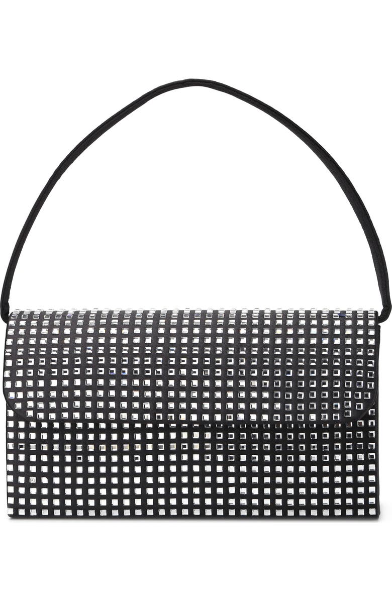LADY COUTURE Shana Rhinestone Handbag, Main, color, Black