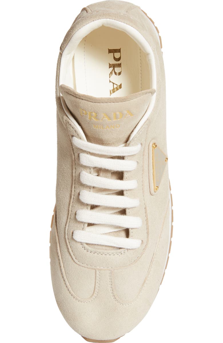 Prada Triangle Logo Low Top Sneaker, Alternate, color,