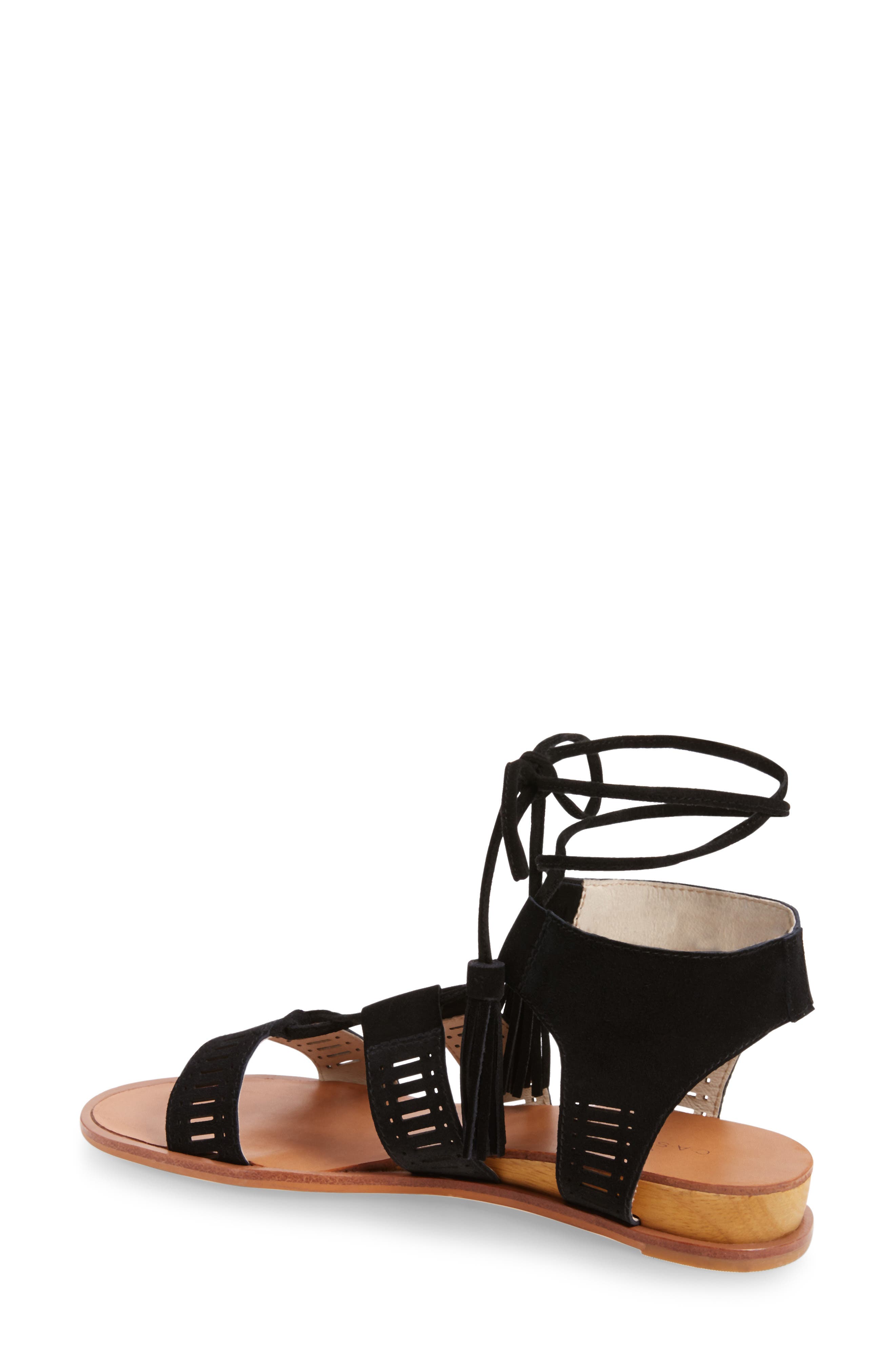 Gilda Sandal, Alternate, color, BLACK SUEDE