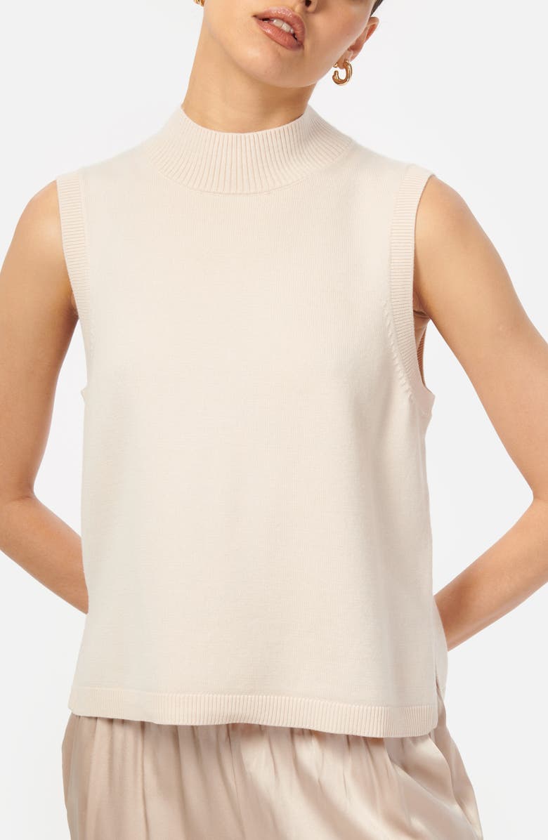 CAMI NYC Naftali Mock Neck Merino Wool Sweater Vest, Main, color, 