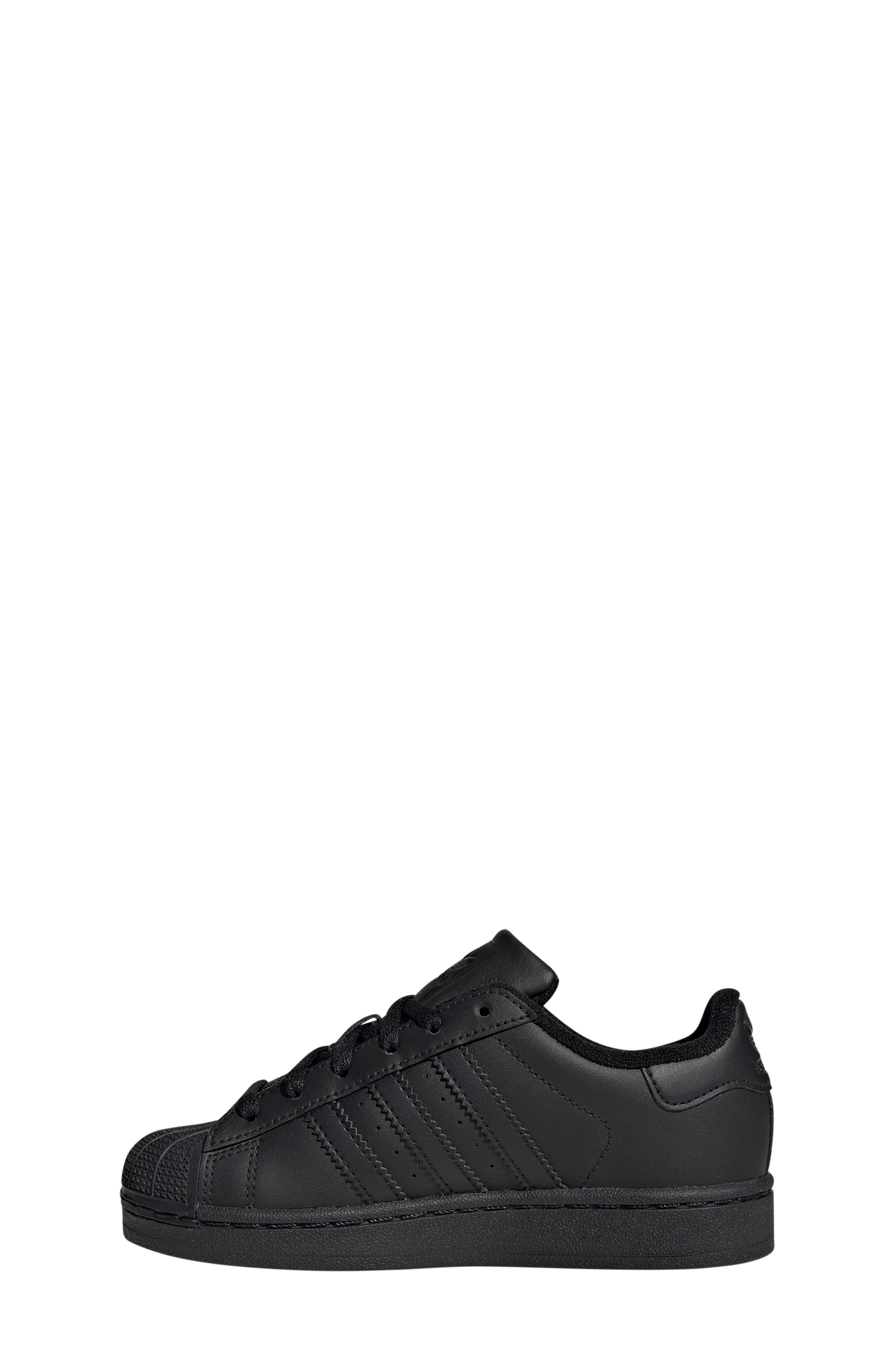 adidas Kids
 Superstar II Sneaker, Alternate, color, Black/ Black/ Black