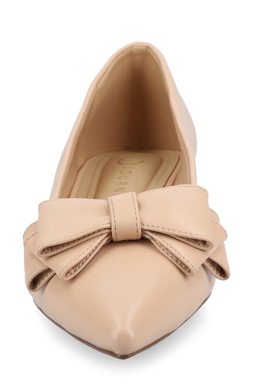 JOURNEE COLLECTION JOURNEE COLLECTION OPHELIA BOW POINTED TOE FLAT