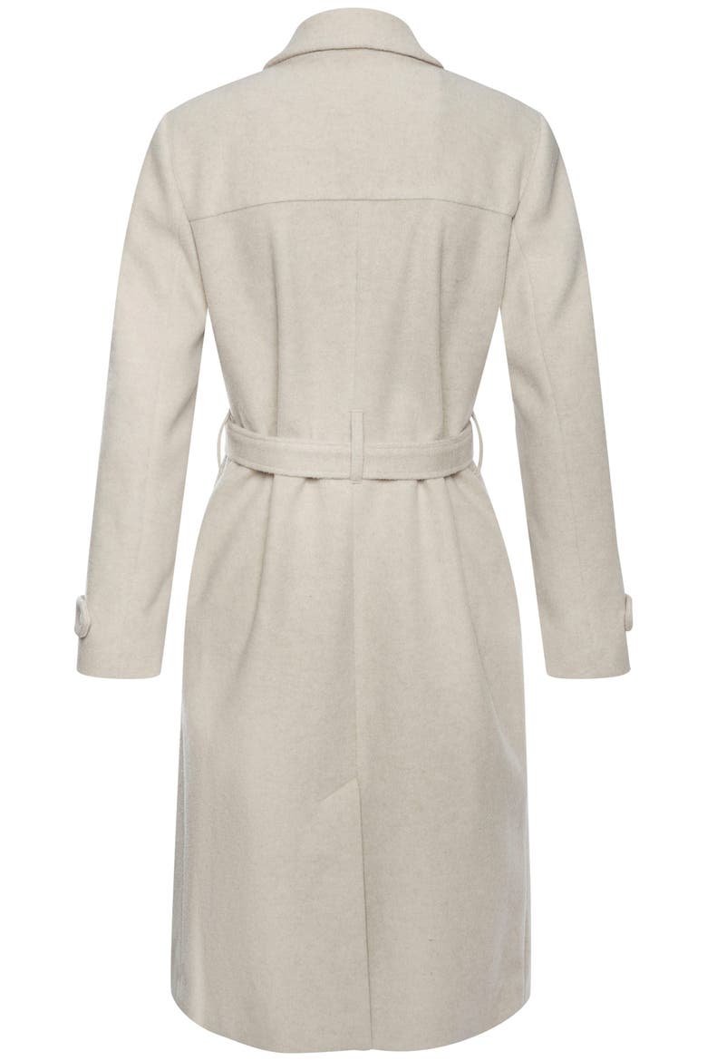 Belted Wrap Coat, Alternate, color, Sand Heather