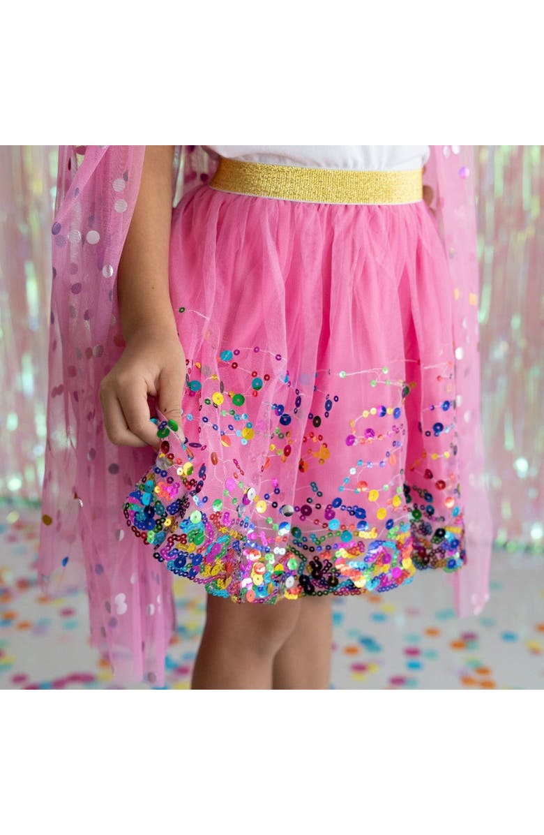 Sweet Wink Raspberry Confetti Tutu, Alternate, color, Raspberry