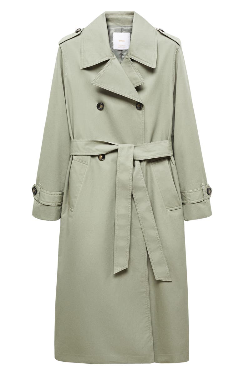 MANGO Angela Belted Trench Coat, Alternate, color, 