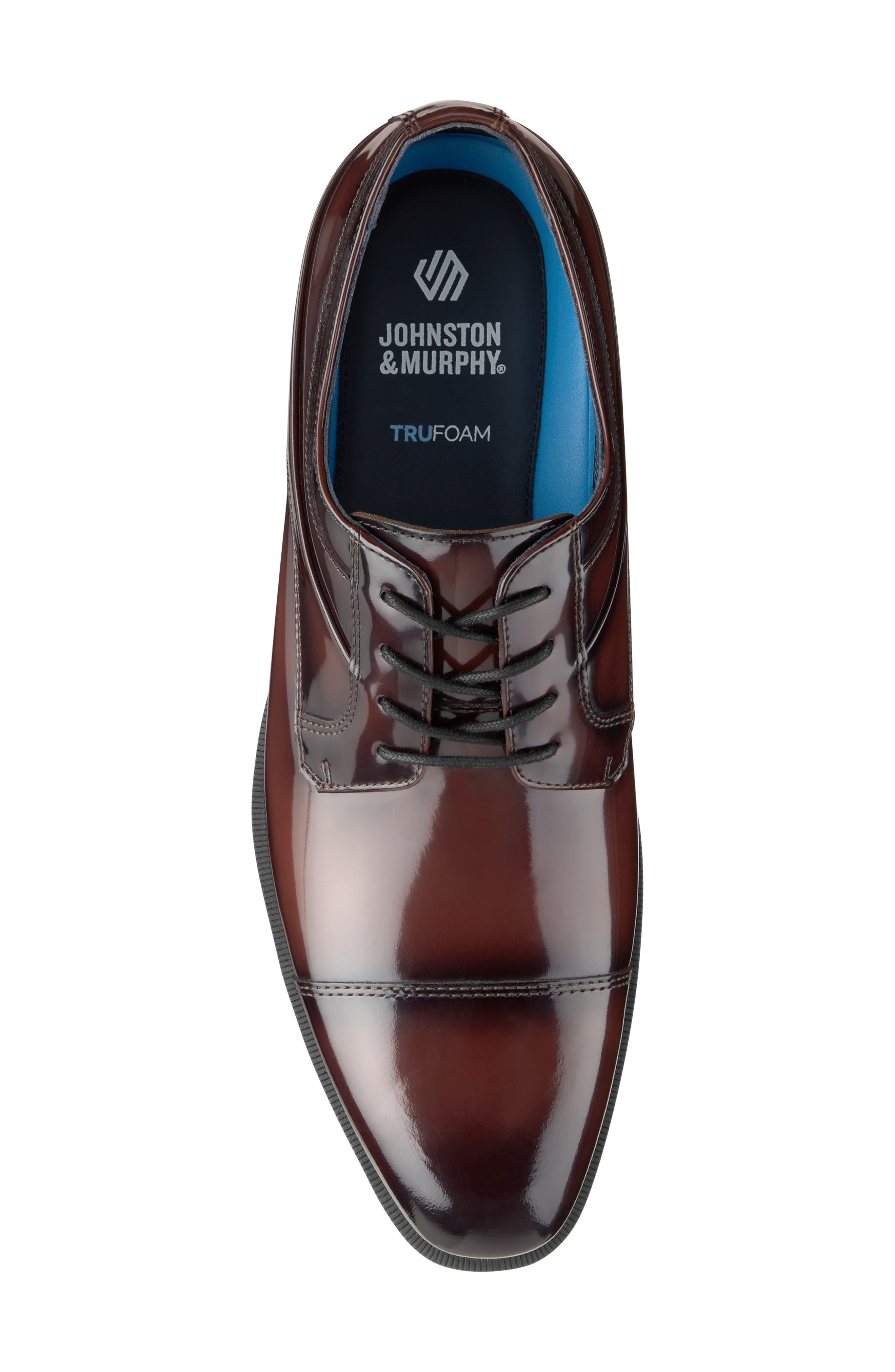 Gibbons Cap Toe Derby, Alternate, color, BURGUNDY BRUSH-OFF FULL GRAIN