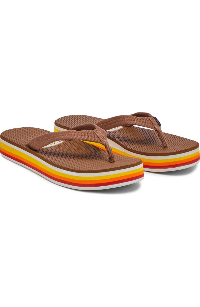 hari mari Dunes Sunset Waterproof Flip Flop, Main, color, Acorn