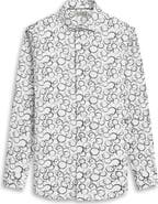Bugatchi Axel Shaped Fit Stretch Cotton Button-Up Shirt