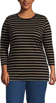 Lands' End 3/4 Sleeve Cotton Supima Tunic