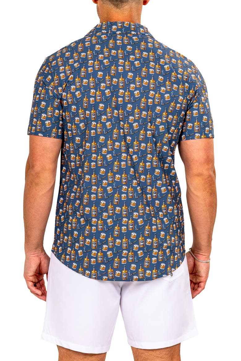 Marthy Black Camp Shirt, Alternate, color, BLACK