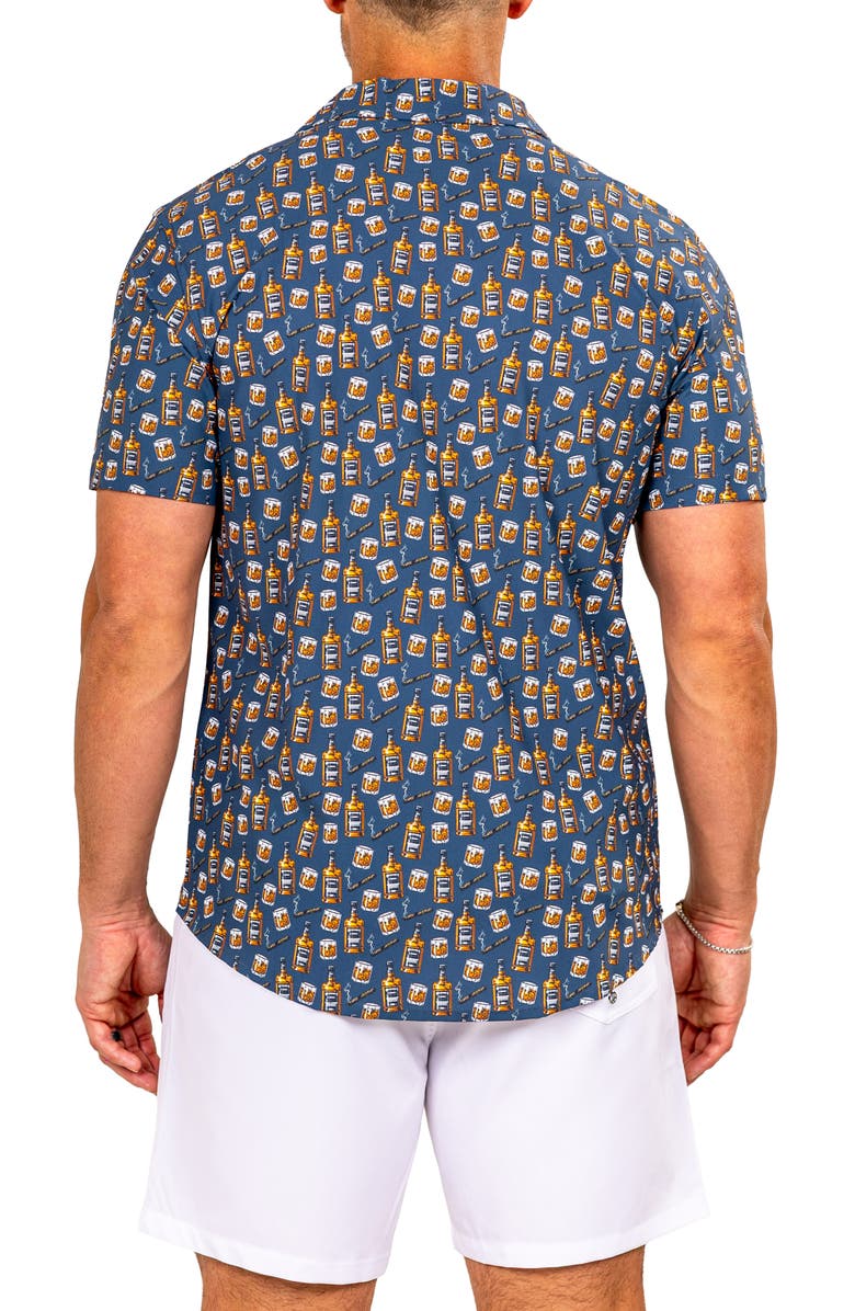 Maceoo Marthy Black Camp Shirt, Alternate, color, Black