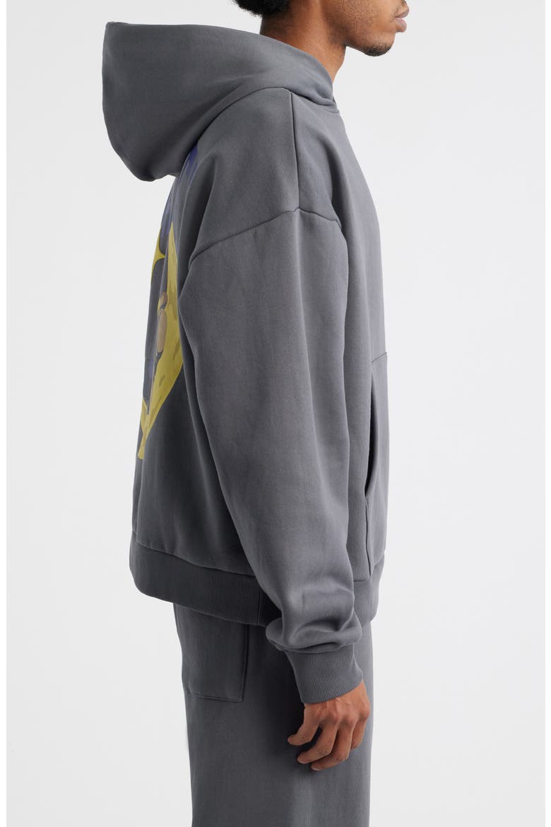 Night Rider Cotton Graphic Hoodie, Alternate, color, ASPHALT